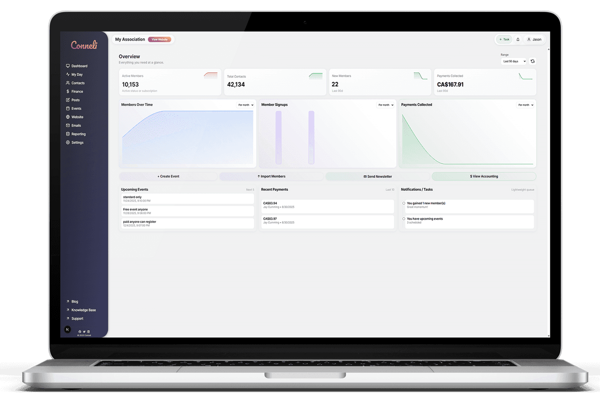 Conneli Dashboard Preview